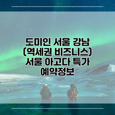 도미인 서울 강남 (역세권 비즈니스) 서울 아고다 특가 예약정보