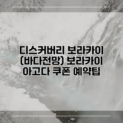디스커버리 보라카이 (바다전망) 보라카이 아고다 쿠폰 예약팁
