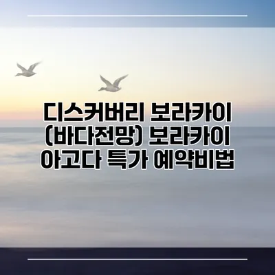 디스커버리 보라카이 (바다전망) 보라카이 아고다 특가 예약비법