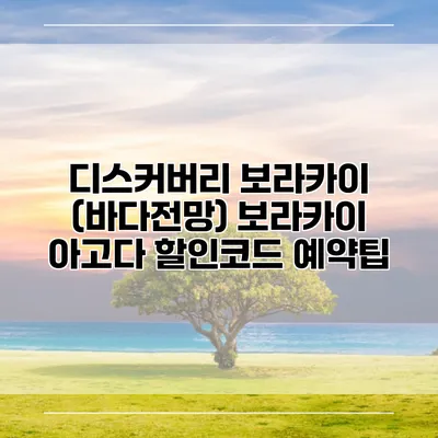 디스커버리 보라카이 (바다전망) 보라카이 아고다 할인코드 예약팁