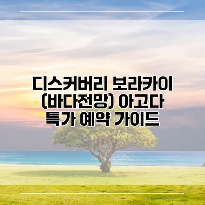 디스커버리 보라카이 (바다전망) 아고다 특가 예약 가이드