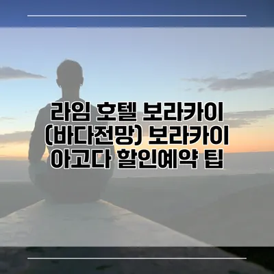 라임 호텔 보라카이 (바다전망) 보라카이 아고다 할인예약 팁