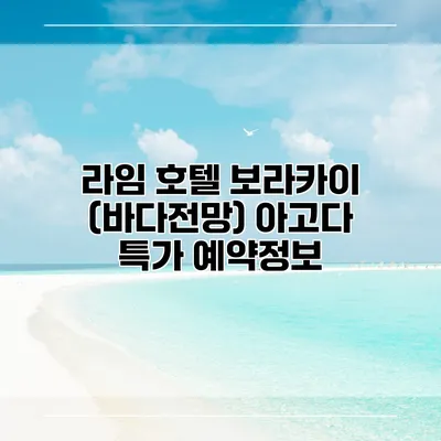 라임 호텔 보라카이 (바다전망) 아고다 특가 예약정보