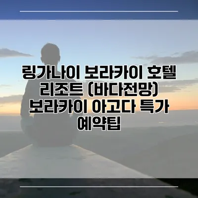 링가나이 보라카이 호텔 리조트 (바다전망) 보라카이 아고다 특가 예약팁