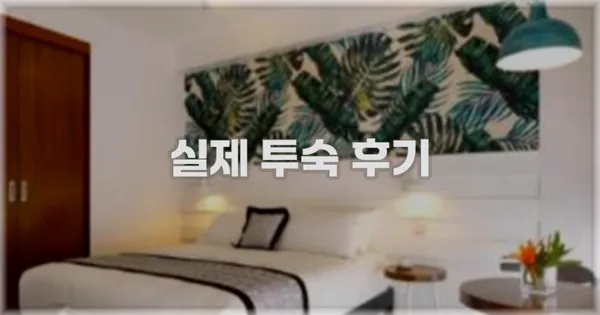 💬 실제 투숙 후기