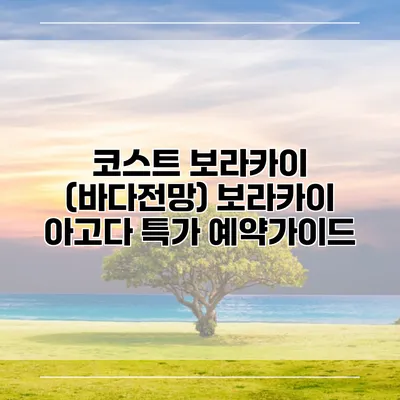 코스트 보라카이 (바다전망) 보라카이 아고다 특가 예약가이드