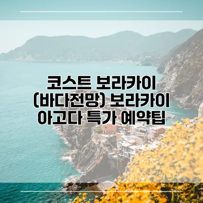 코스트 보라카이 (바다전망) 보라카이 아고다 특가 예약팁