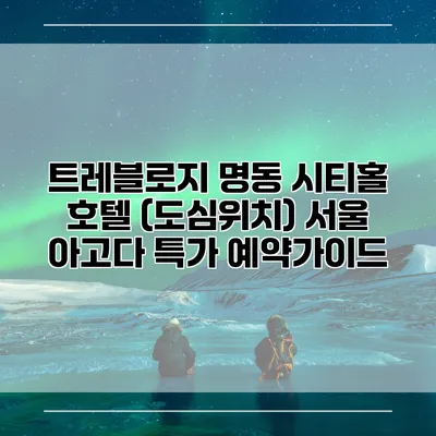 트레블로지 명동 시티홀 호텔 (도심위치) 서울 아고다 특가 예약가이드