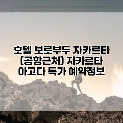 호텔 보로부두 자카르타 (공항근처) 자카르타 아고다 특가 예약정보