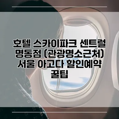 호텔 스카이파크 센트럴 명동점 (관광명소근처) 서울 아고다 할인예약 꿀팁